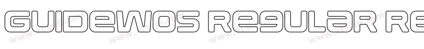 GuideW05 Regular Reg字体转换
